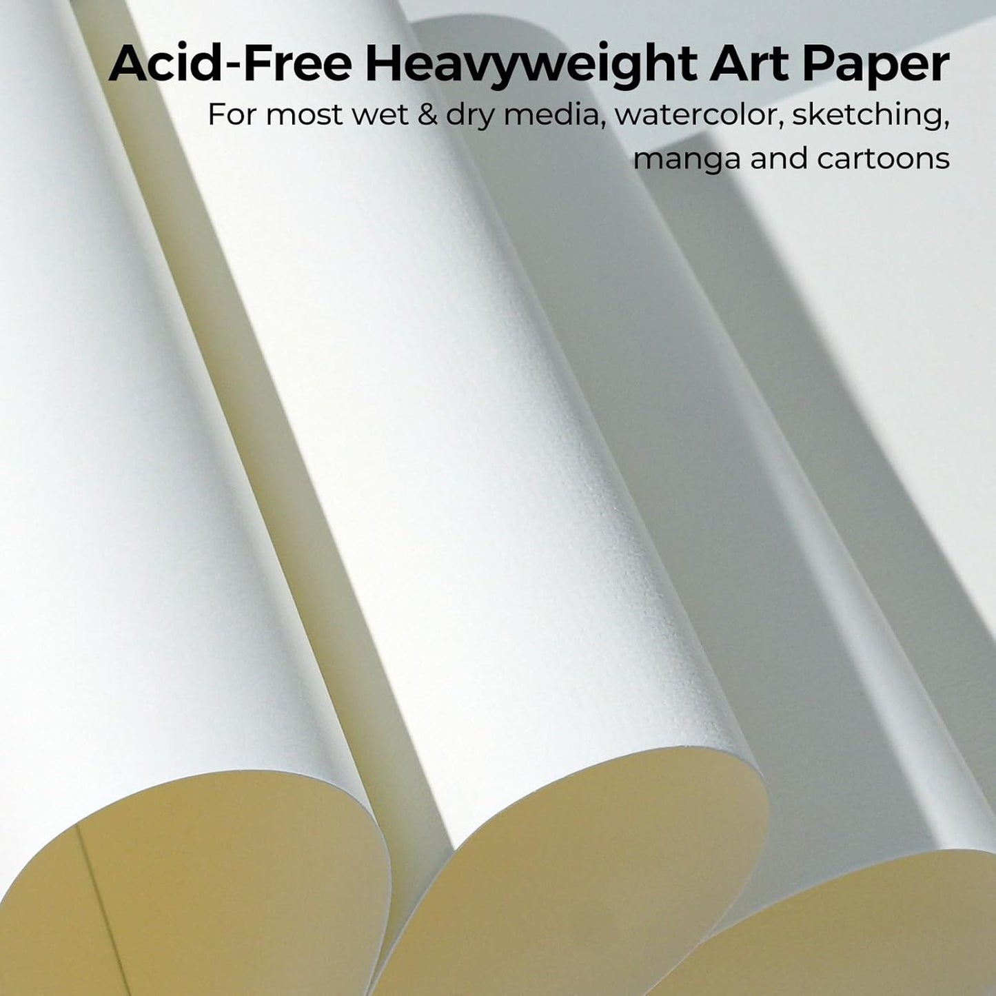 Funto Watercolor Paper Pads, 9x12, 30 Sheets, 140lb/300gsm, Cold Pressed, Acid-Free Heavyweight Art Paper for Painting, Drawing & Art Supplies