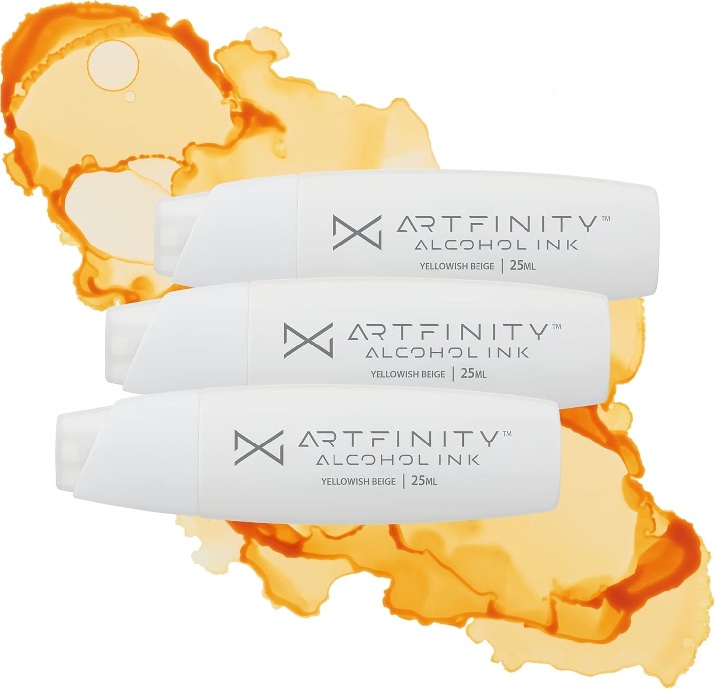 Alcohol Inks 3 Pack - Vibrant, Professional, Dye-Based Alcohol Inks for Artfinity Alcohol Markers, Artists, Drawing, & More! - Yellowish Beige Y4-15