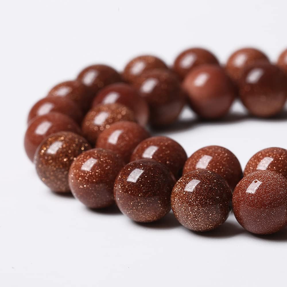 90pcs 4mm Natural Gold Sandstone Beads Gemstone Round Loose Beads for Jewelry Making DIY Bracelet Necklace 15“ (Gold Sandstone, 4mm)