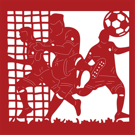 Cutting Dies Metal Stencils Scrapbooking Tools Flowers Lace Frame DIY Embossing Template for Paper Card Making Album Arts Crafts Supplies (Football Team-9.8x9.2cm)