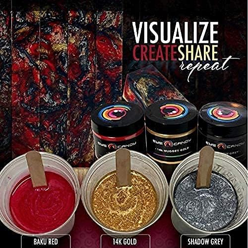 Eye Candy Pigments Premium Grey Mica Powder - Shadow Grey (25gr) - for Epoxy, Resin, Soap, Paint, Woodworking, Acrylic Pouring, Bath Bombs, Fishing Lures - DIY Arts and Crafts Additive