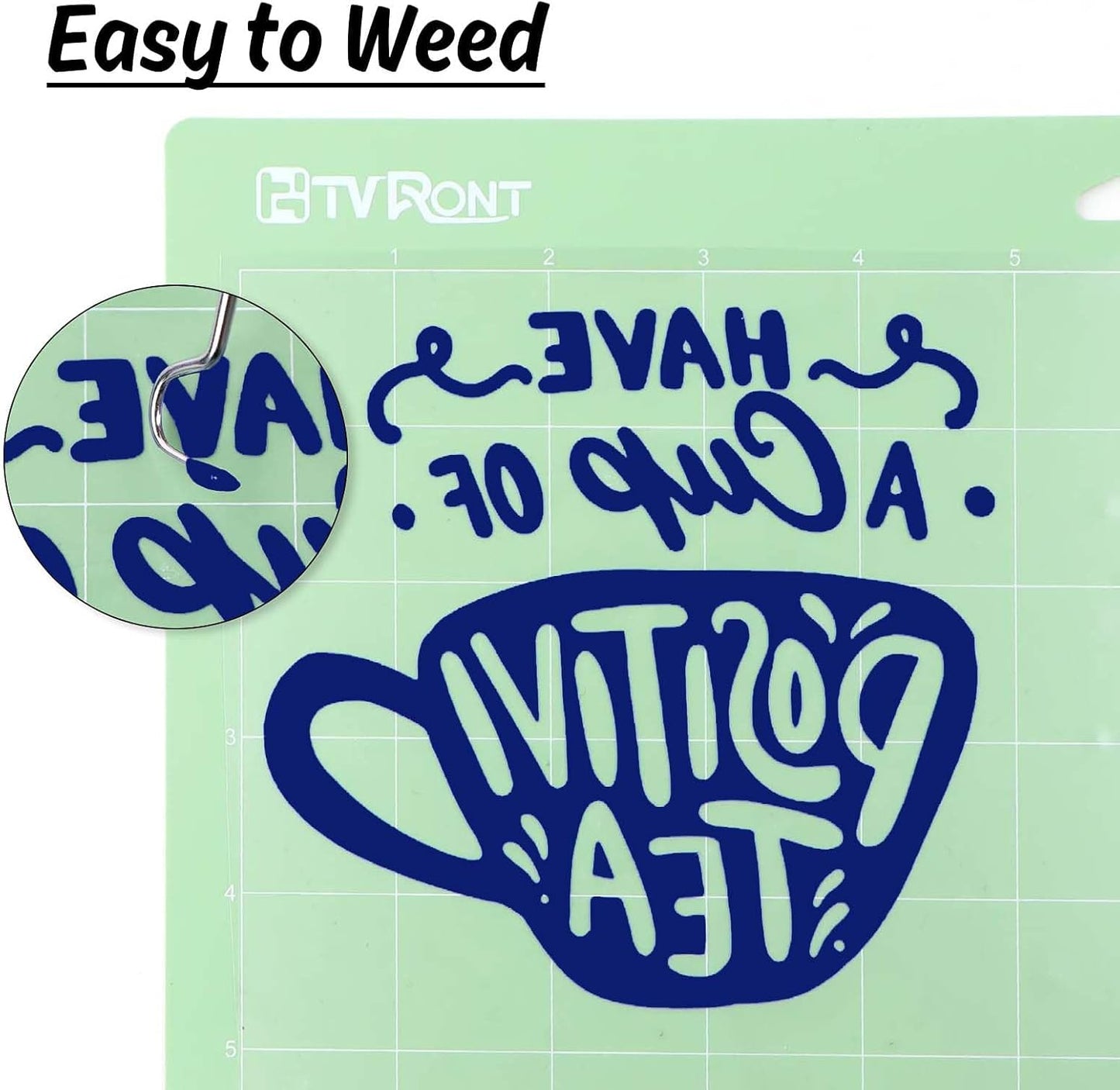 HTVRONT HTV Heat Transfer Vinyl Rolls - 12" x 5ft Blue, Iron on, Easy to Cut & Weed for Shirts & All Cutter Machines (Royal Blue)