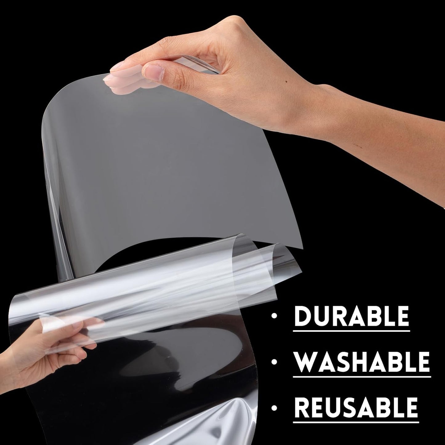 Frienda 12 Inches x 80 ft Rolls 4 Mil Blank Stencil Sheets Acetate Sheets Clear Template Material Reusable Acetate Roll for Crafts Stencil Paper Vinyl for Cutting Machines(Clear)