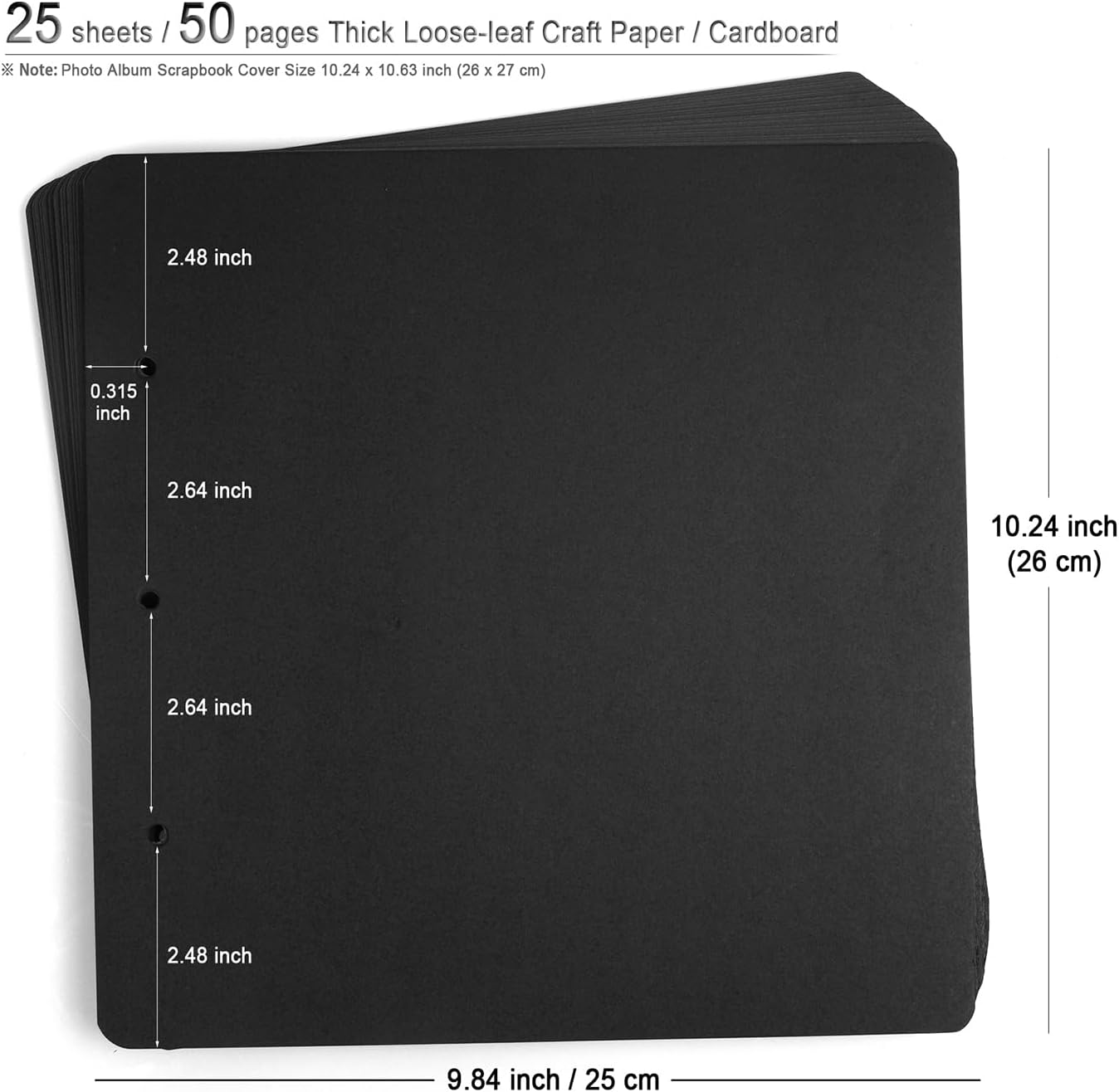 Photo Album DIY Scrapbook, 10x10 inch 50 Pages Vintage Leather Cover Three-Ring Binder Family Picture Booth Albums with 408pcs Self Adhesive Photos Corners for Memory Keep, Tree (Jasper Green)