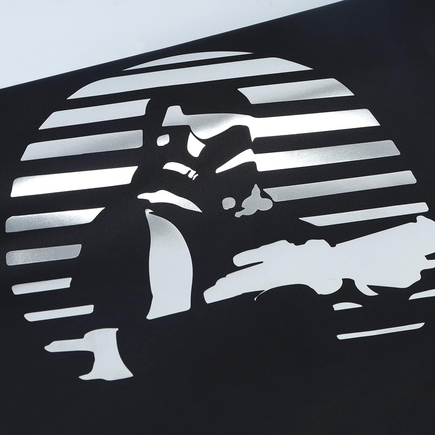 guangyintong Shiny Silver Heat Transfer Vinyl HTV Rolls, 12" x 8ft PU Iron on Vinyl Bundle for T-Shirts, Stretchy Thin Soft HTV Vinyl for All Cutter Machine Easy to Cut & Weed for Heat Vinyl Design