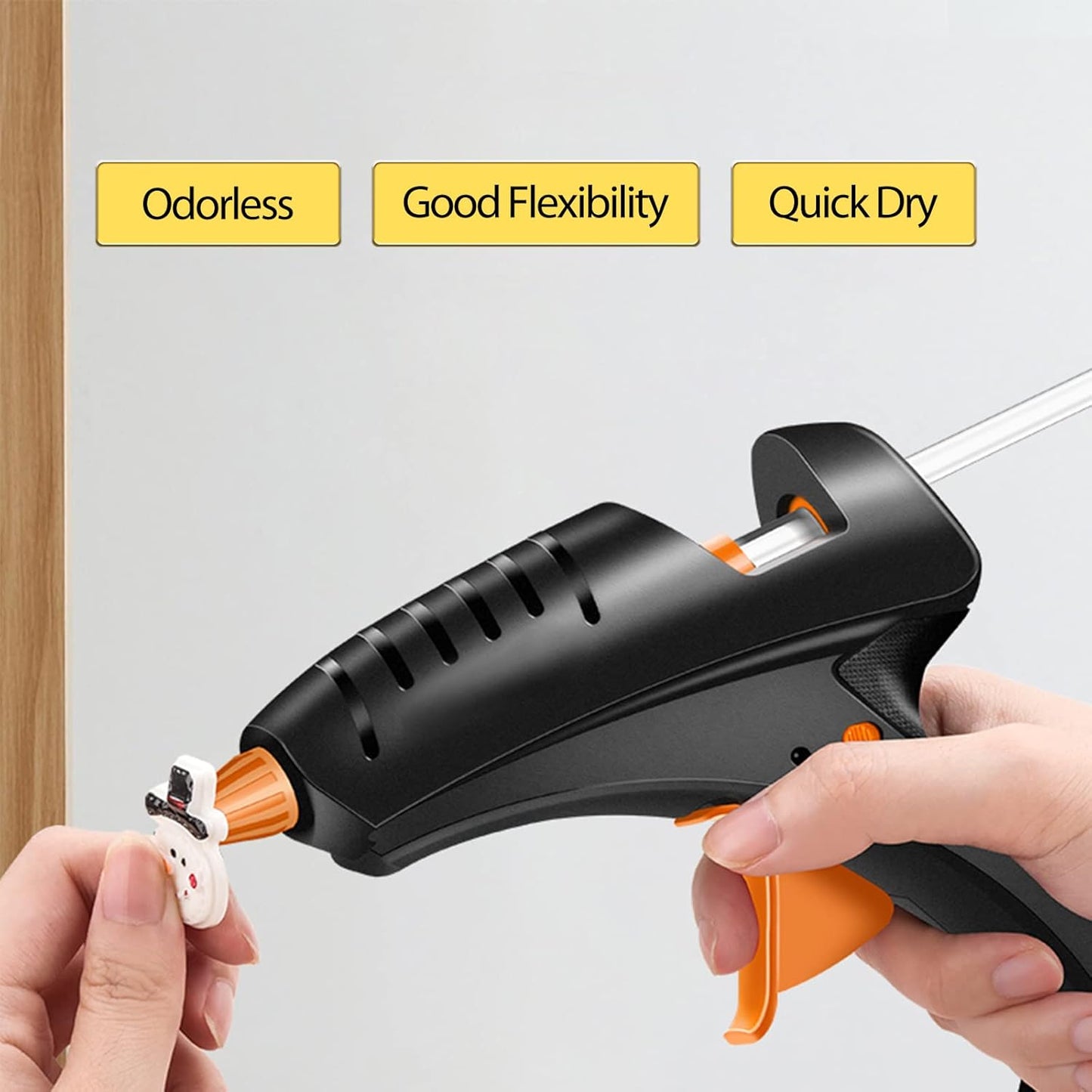 90 Count Hot Glue Sticks 4" Long x .27" Diameter Mini Size Hot Melt Glue Sticks Compatible with Most Glue Guns for Crafting, DIY, Home Repair, Clear - 1 Pack