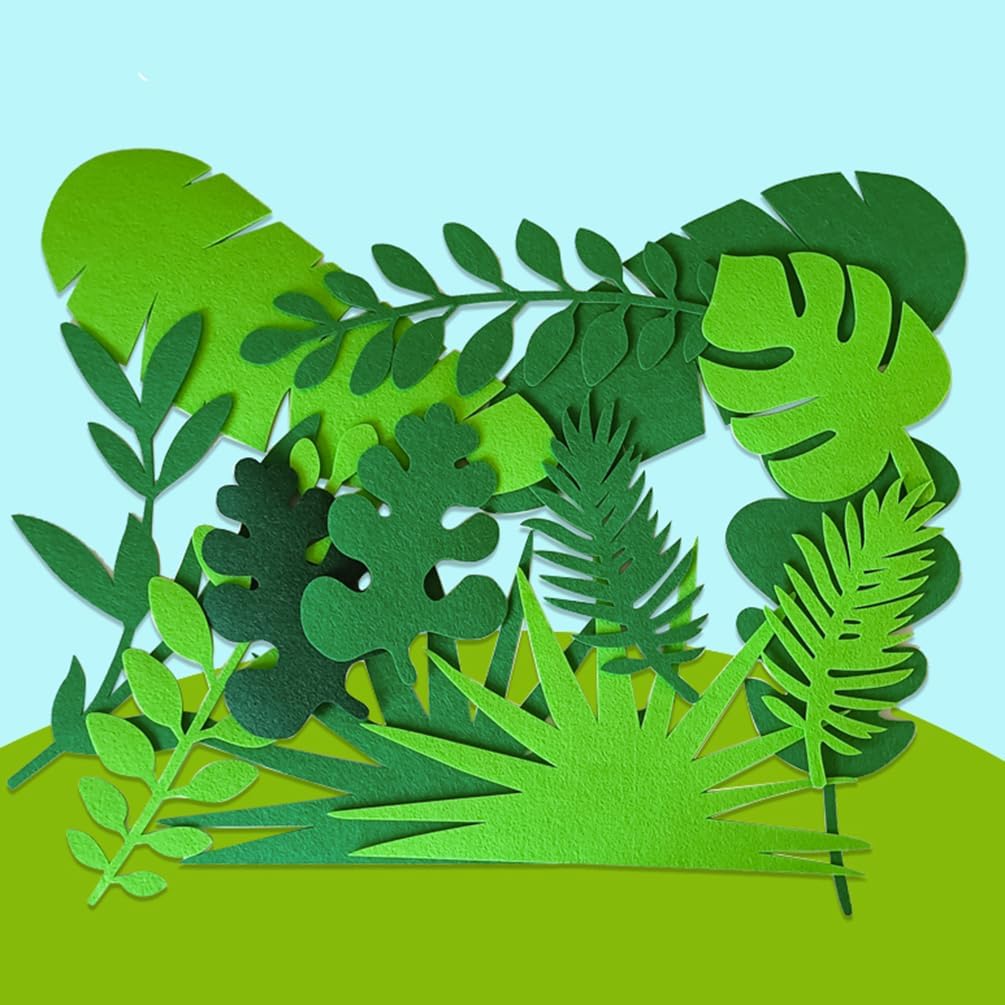 24 Pcs Felt Fabric Sheets, 8 Inch X 12 Inch St. Patrick's Day Green Craft Felt 1mm Thick A4 Stiff Felt Sheets for DIY Supplies(Green Series)