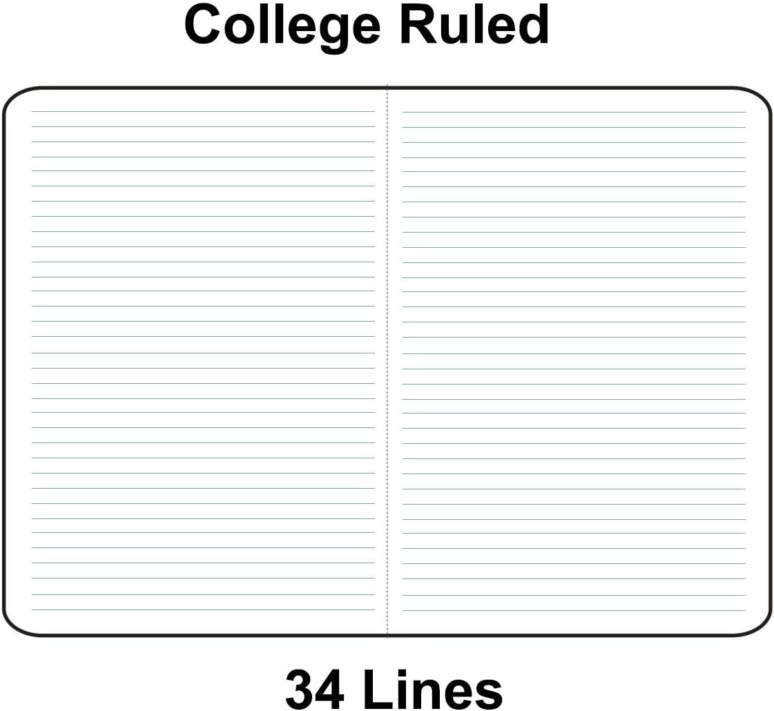 Large Colorful Notebook Journals Bulk, College Ruled, Lined Paper, 8.5x11 inch, 60 Pages, Journal Set for Travelers, Students and Office, Composition Diary Subject Notebooks Planner, 12 Pack