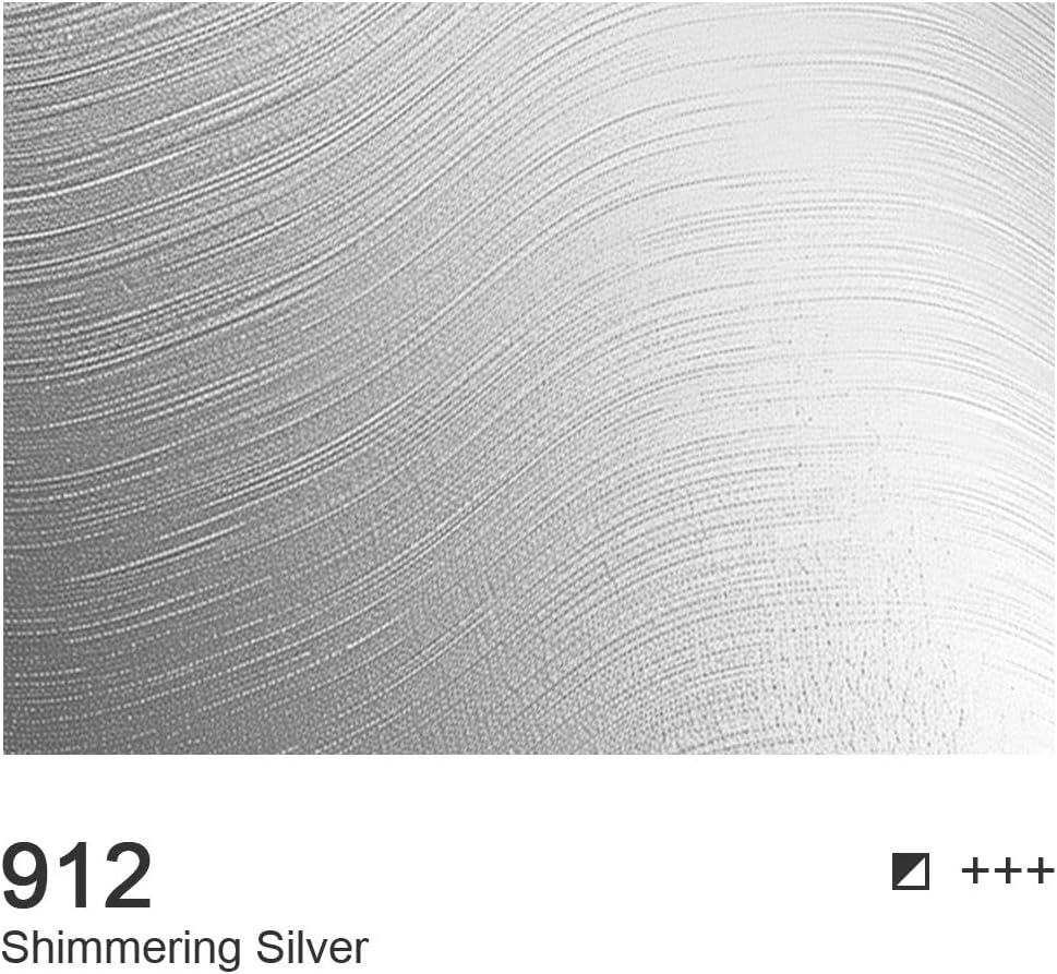 AUREUO Shimmering Silver Acrylic Paint, 4 Fl Oz / 120ml Single Tube, Rich Pigment Art Craft Paints for Canvas, Rocks, Wood, Ceramic, Fabric - Art Supplies for Beginners, Professionals, Artists