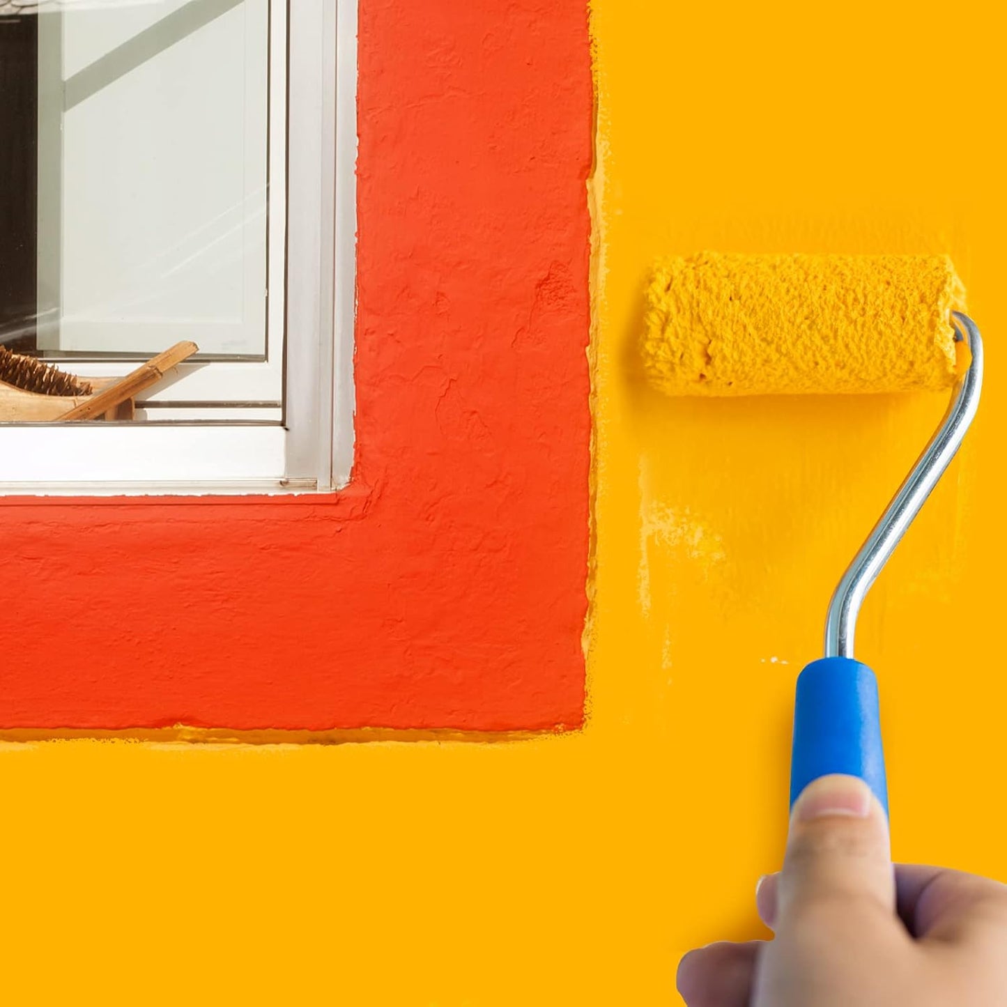 Mister Rui Paint Roller Kit, 25 Pack, 2 Inch Microfiber Paint Rollers 10 mm Nap, Small Paint Roller Kit, Mini Paint Roller, Paint Tray with Liners, Sponge Paint Brush, Mini Rollers for Painting