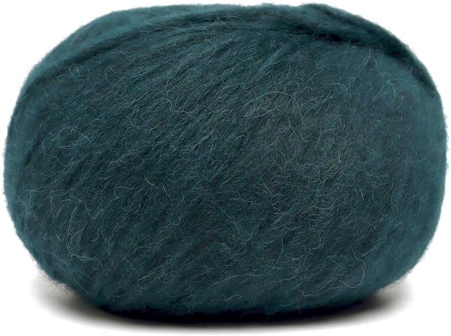 Pullu - Baby Alpaca Merino Wool Yarn Set of 3 Skeins (150 Grams) Worsted Weight - Sourced Directly from Peru - Heavenly Soft and Perfect for Knitting and Crocheting (Emerald Green)