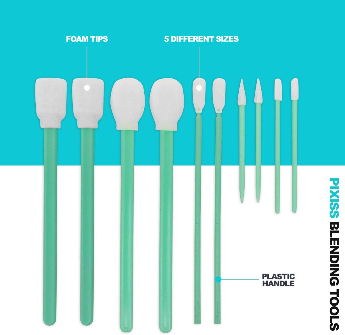 Greens Alcohol Inks Set | Tim Holtz Alcohol Inks Shades of Green 7-Pack | Willow, Citrus, Bottle, Oregano, Meadow, Limeade, Botanical | 10 Pixiss Alcohol Ink Blending Tools