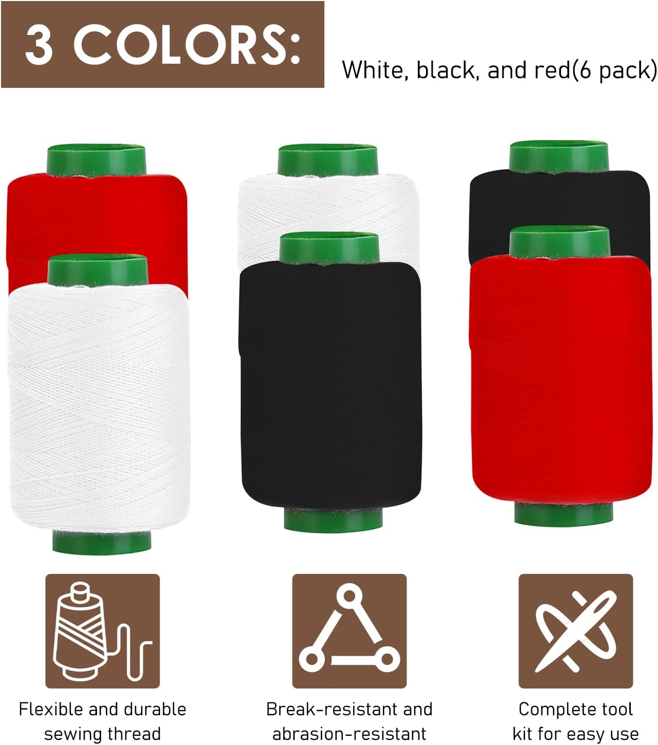 Hosenwelt 37PCS Sewing Tool Set, Hosenwelt Sewing Kit, Needles Thread Hand Repair Tools, Multi-Purpose Needle and Thread Kits, Sewing Working Kit for Beginners