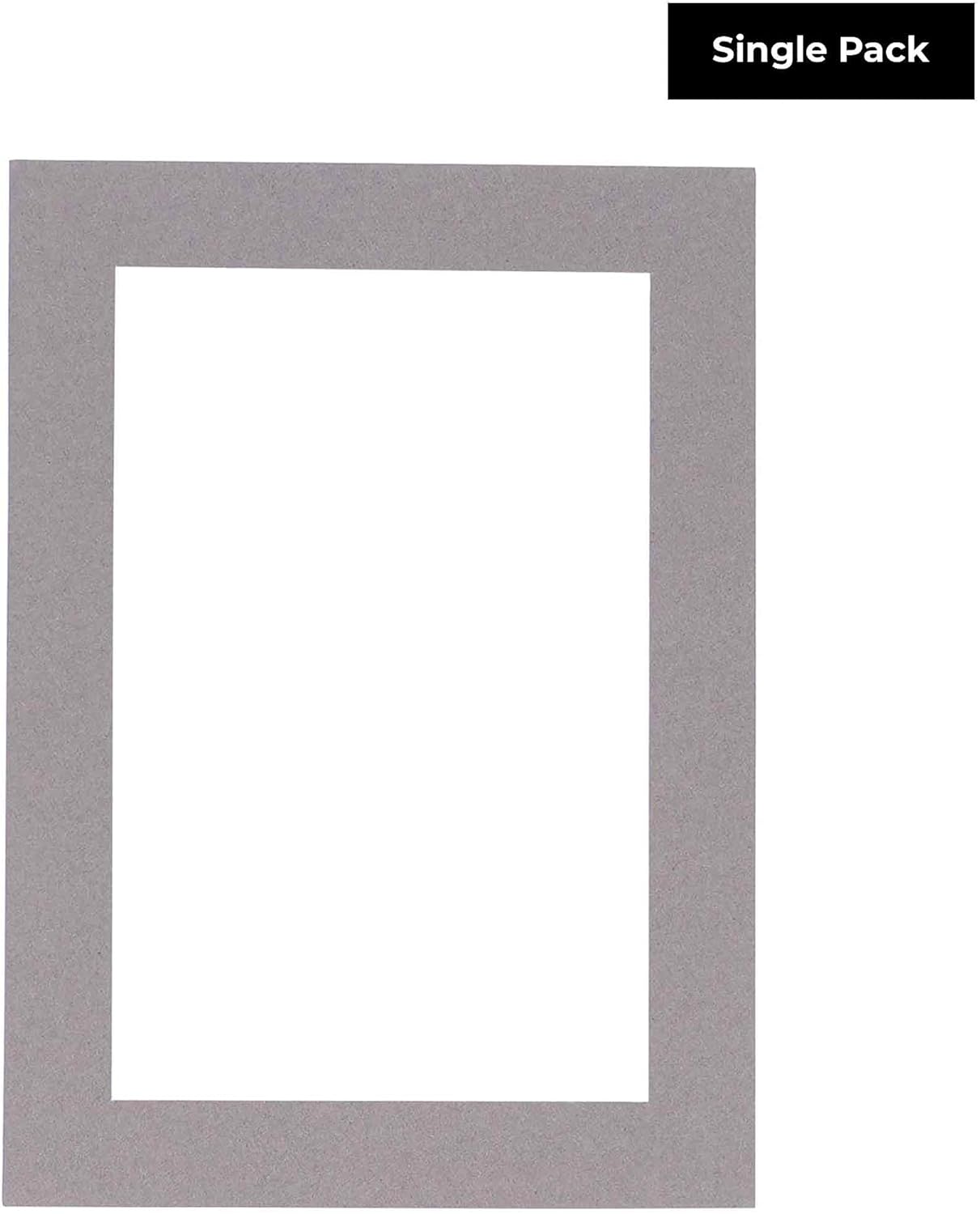 5x7 Mat for 8.5x11 Frame - Precut Mat Board Acid-Free Show Kit with Backing Board, and Clear Bags Charcoal 5x7 Photo Matte Made to Fit a 8.5x11 Picture Frame Matboard for Framing, Pack of 1 Mat