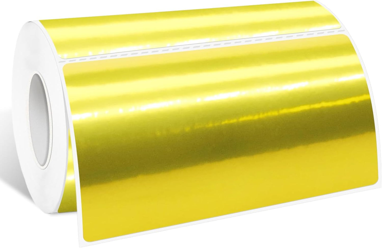 2" x 4" Gold Thermal Label Stickers,Waterproof Thermal Printer Sticker Labels for Gift Wrapping, Self-Adhesive Name Price Tag DIY Custom Logo Design (250 pcs,Gold)