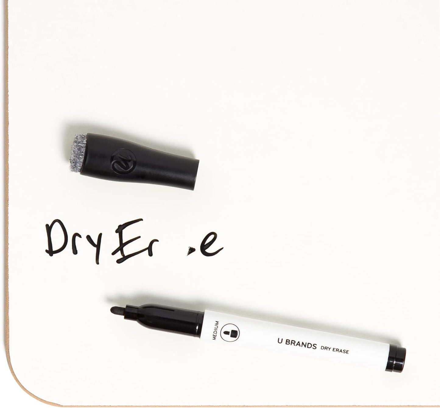 U Brands Dry Erase Lap Board, Double Sided, 9" x 12" Inches, Dry Erase Marker Included, Small White Board, 1 Count