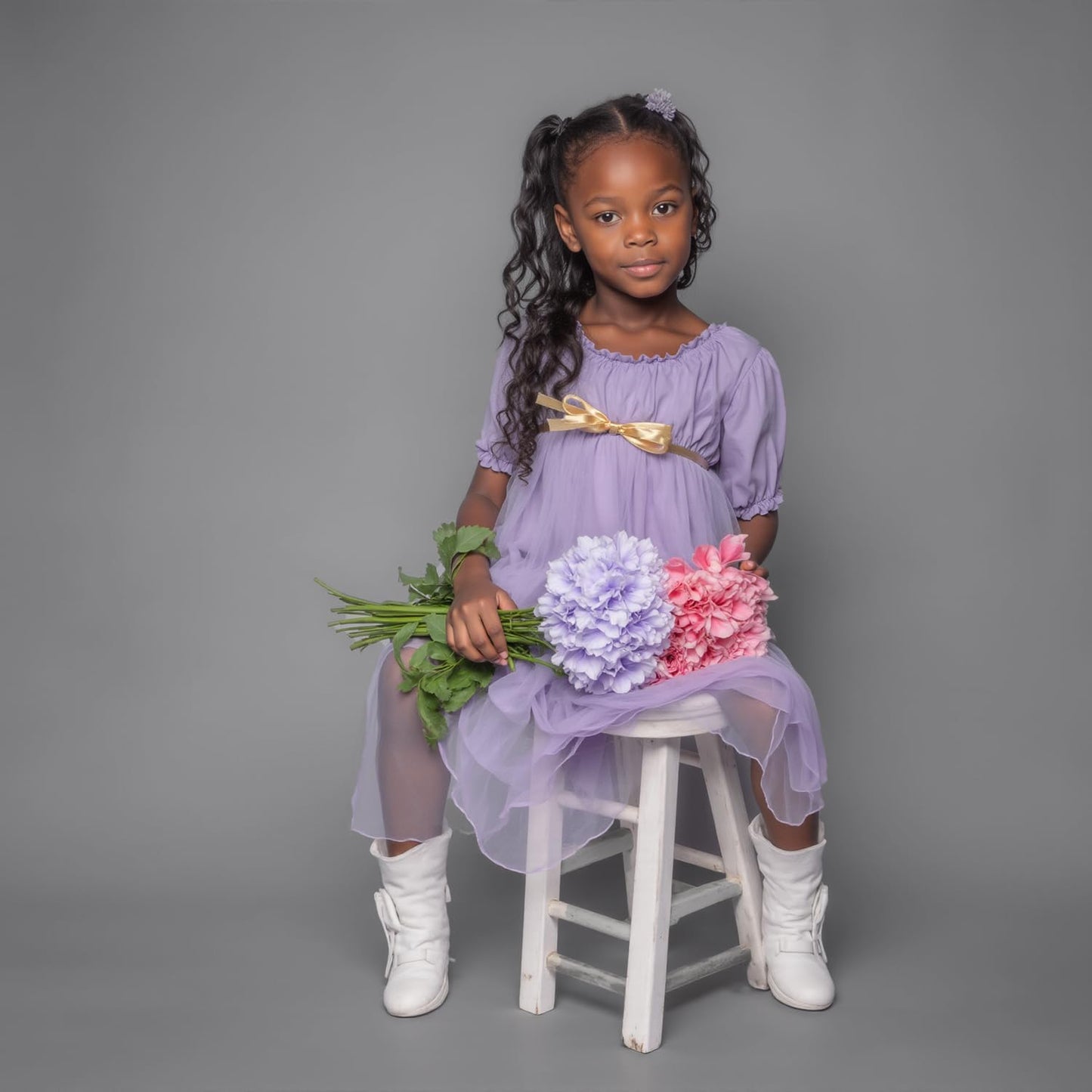 Kate Seamless Paper Backdrop for Photography Light Gray Photo Backdrop Paper (53''x32.8' Pursuit Grey)