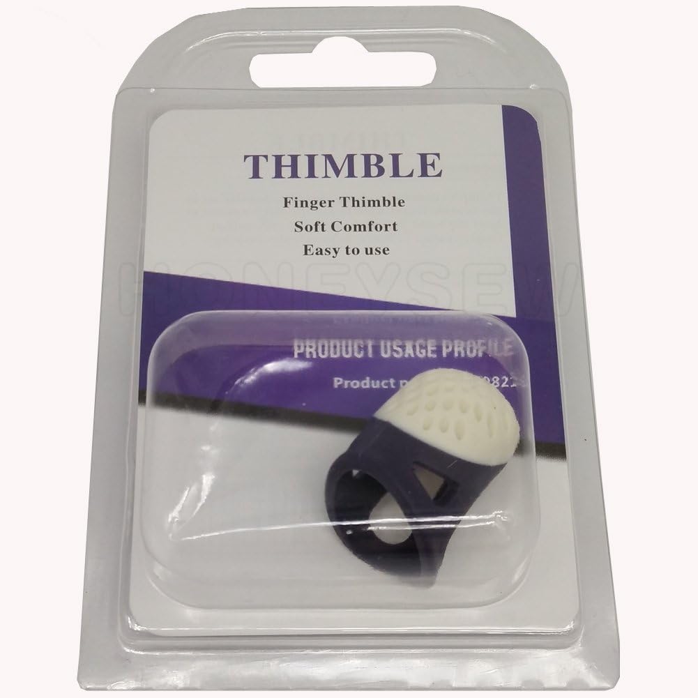 HONEYSEW Soft Comfort Thimble Two Size for Choose (Medium Size)