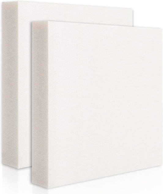 Gvereld High Density XPS Foam Board, 2 Pack 11.7x11.7X 2in Polystyrene Craft Foam Sheets, Rigid and Easy to Shape,DIY Modeling Art Projects, Party Decoration, Cosplay Prop Production, Heat Insulation