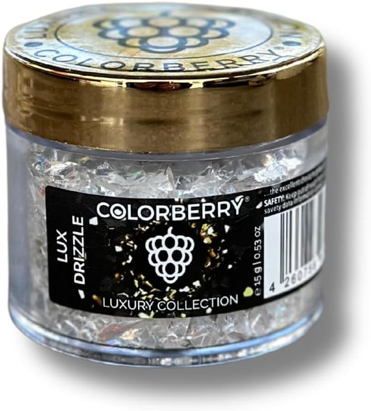 Colorberry Luxury Collection - Small Stone Chips & Glitter to Perfect Your Resin & Jesin Art & Artwork - (Lux Drizzle)