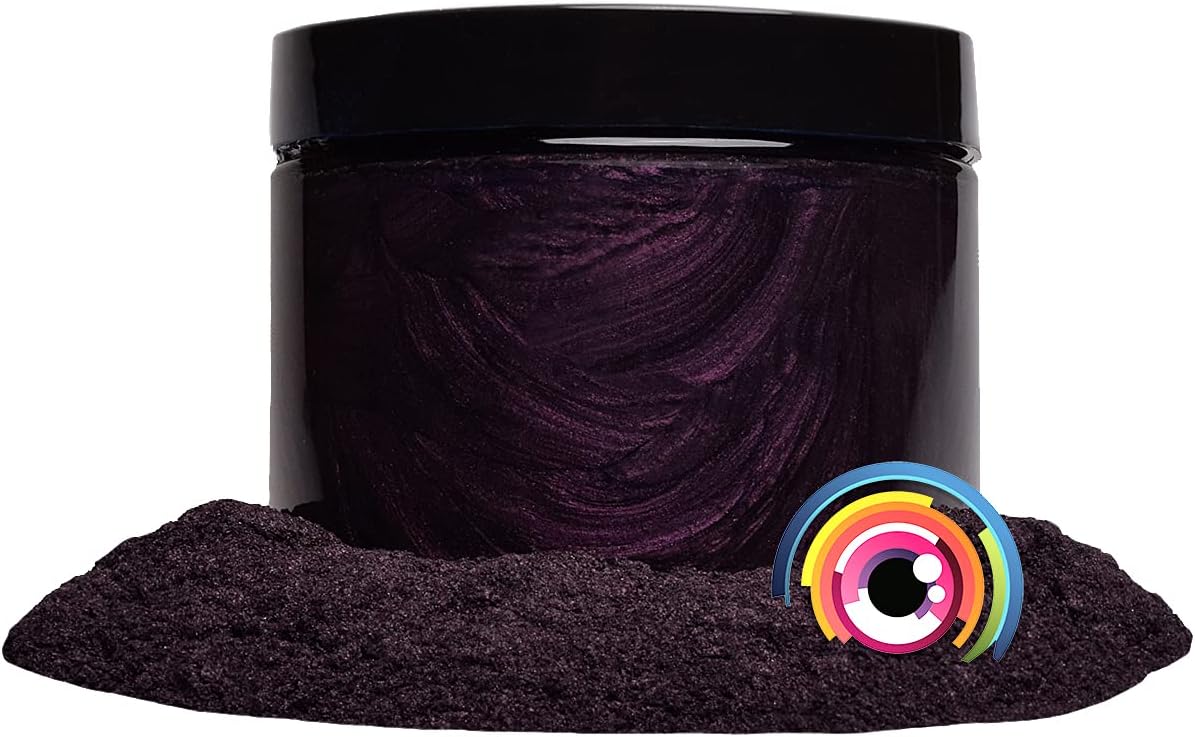 Eye Candy Pigments Premium Purple Mica Powder - Dark Ube (50gr) - for Epoxy, Resin, Soap, Paint, Woodworking, Acrylic Pouring, Bath Bombs, Fishing Lures - DIY Arts and Crafts Additive