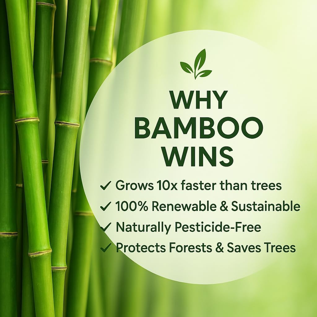 Bamboo Facial Tissues – 130 Tissues per Box, 3 Ply,12 Boxes (1560 Total), Ultra Soft, Eco-Friendly & Hypoallergenic – for Home, Baby Care & Sensitive Skin