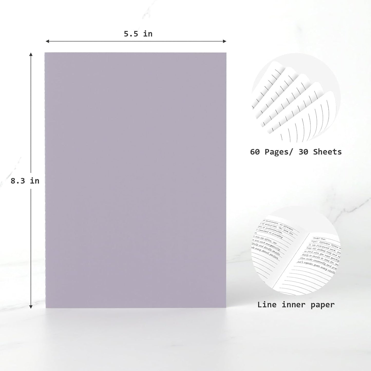 Journaling Notebooks A5 College Ruled Notebook 32 Pack Lined Small Kraft Notebooks Bulk 8.3x5.5 Inches, 16 Colors Composition Notebooks Writing Journal School Supplies for School Work and Travel