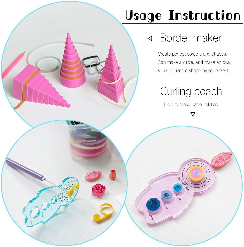IMISNO Paper Quilling Kit - Quilling Tools and Supplies, Paper Strips