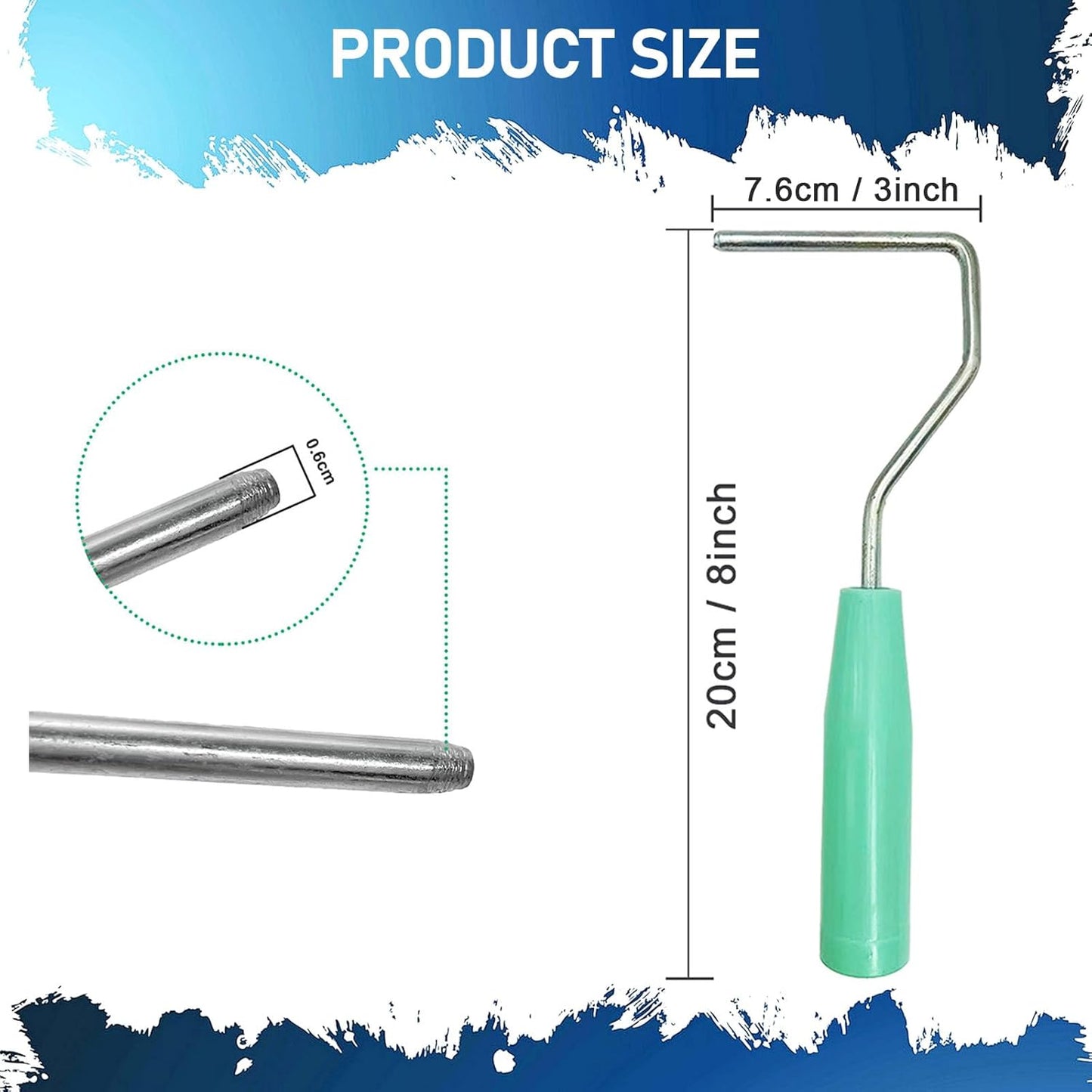 4 Inch Paint Tray, 25 Pack Plastic Paint Tray Kit, Heavy Duty Paint Roller Tray with Roller Frame, Sturdy Home Painting Supplies & Tools for Paint Rollers & Roller Brushes