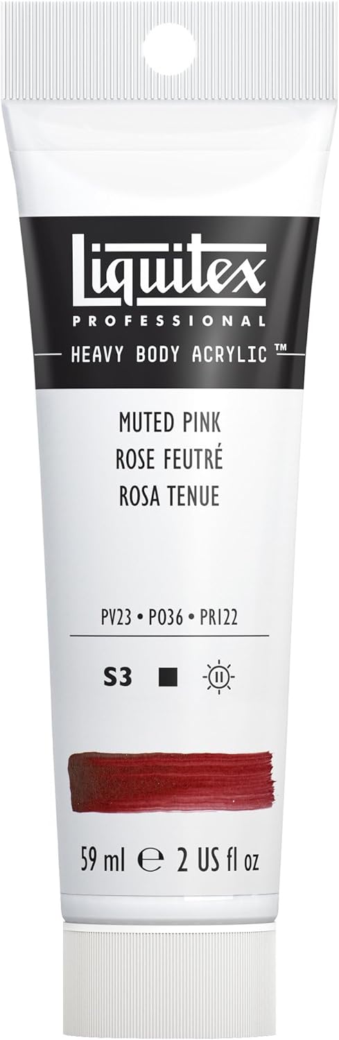 Liquitex Professional Heavy Body Acrylic Paint, 2-oz (59ml) Tube, Muted Pink