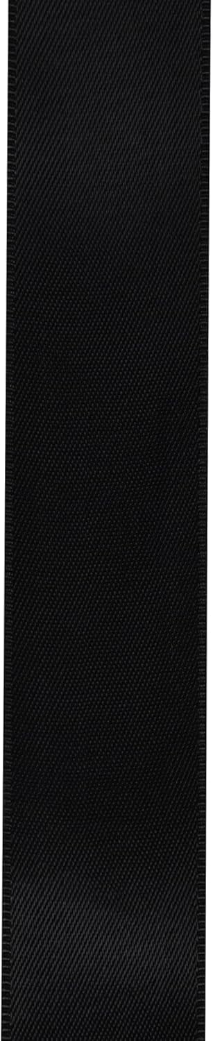 LIUYAXI Black Satin Ribbon, Double Faced 1/2" X Continuous 25 Yards Ribbons Perfect for Gift Wrapping Bows Bouquet Wedding Craft and More