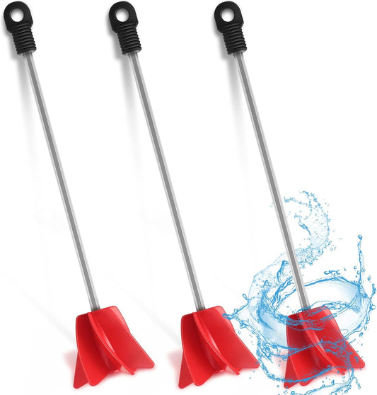 Loosh 3 Pcs 11 Inch Paint Stirrer for Drill, Paint Mixer Attachment, Helix Epoxy Mixer for Concrete Resin Silicone Stirrer Paddle Works with Most Drills