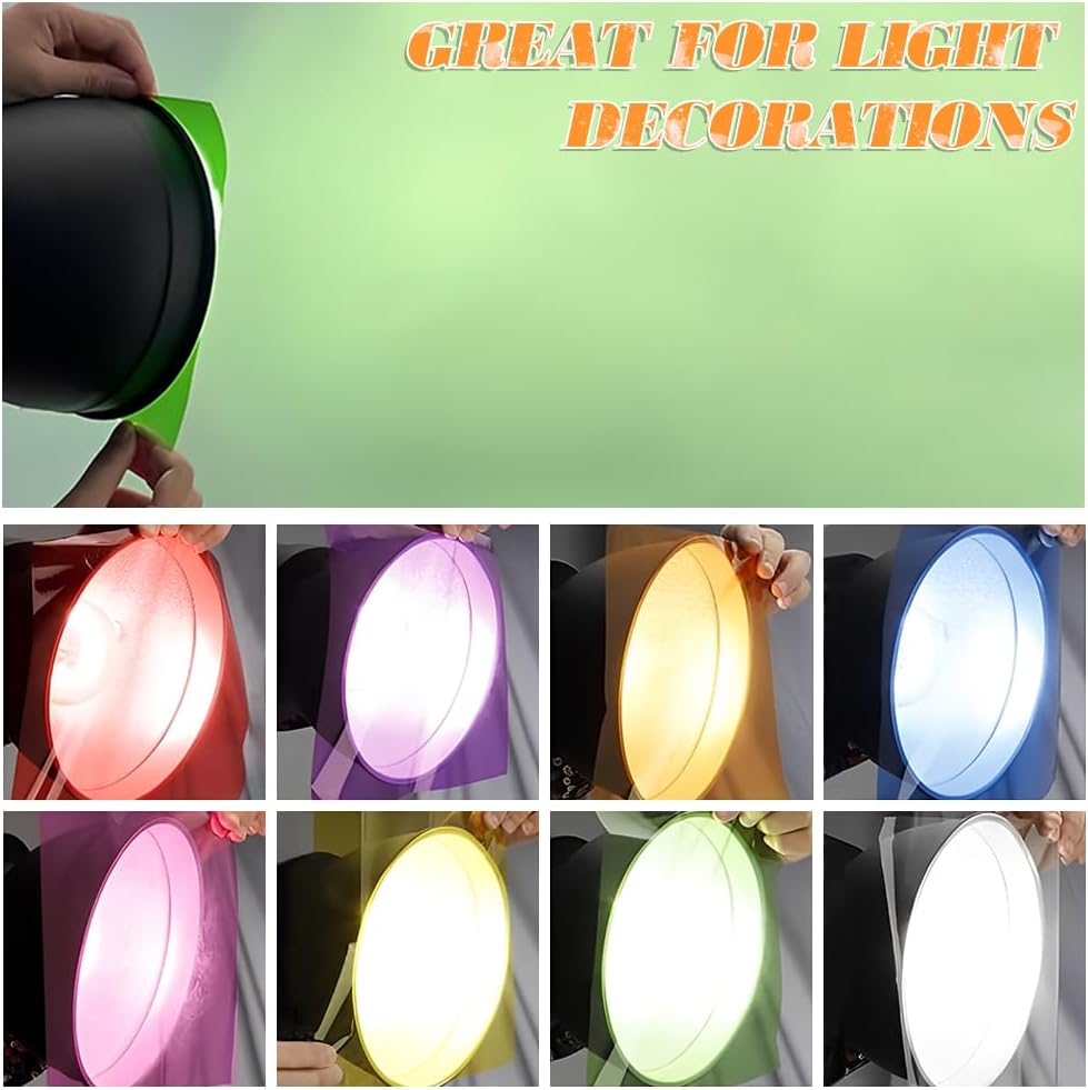 Cellophane Sheets 160 PCS Colored Cellophane Wrap 7.5x7.5 Inch Plastic Transparent Cellophane Paper Colorful Cellophanes Paper Sheet Cello Sheets Light Filters for Candy DIY Arts Crafts Decoration