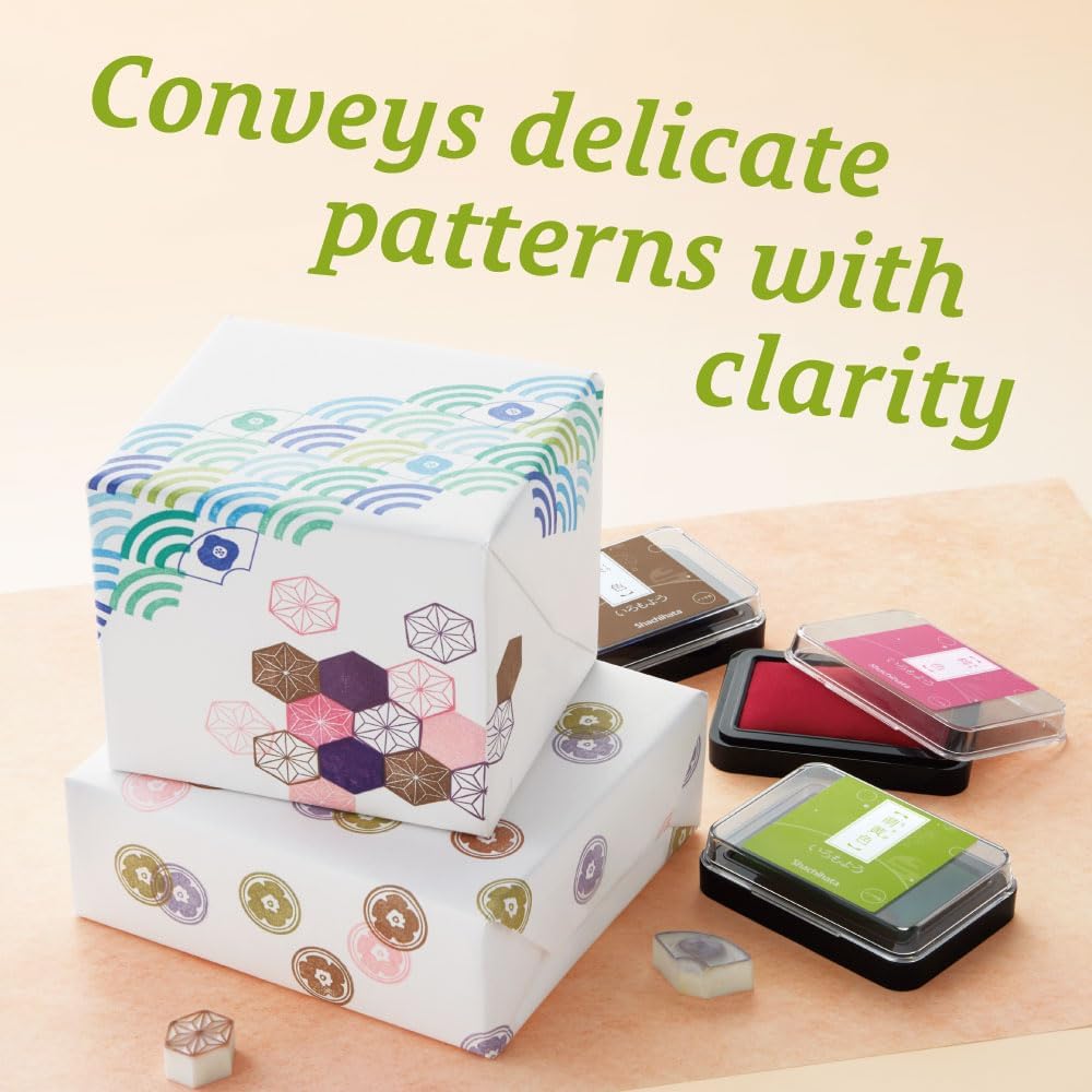 IROMOYO Stamp PAD, Traditional Japanese Ink Colour, Oil-Based Ink pad - Chrome Yellow