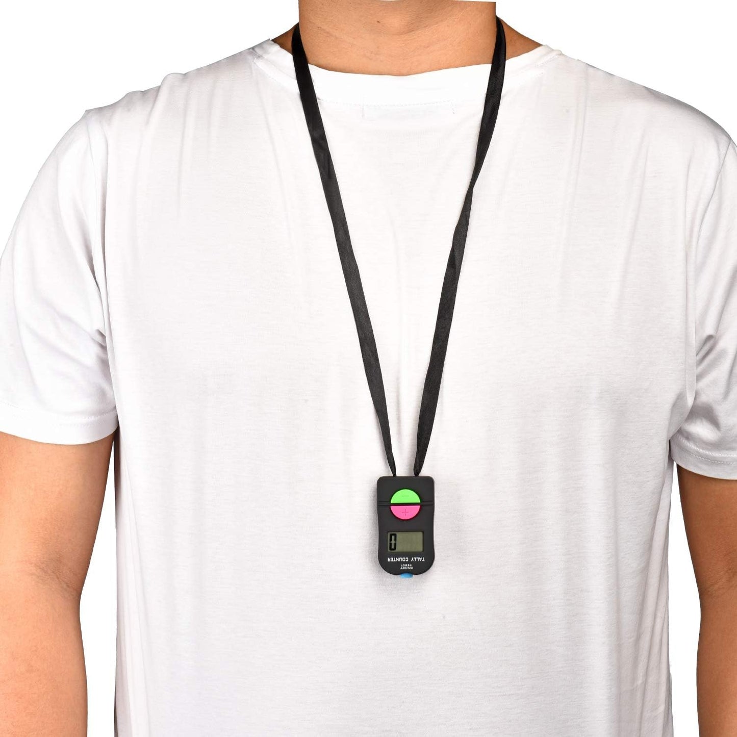 Electronic Tally Counter/Handheld Number Clicker with Lanyard, 4-Digital,Disc Golf/Baseball Pitch/Bus Driver/Fish/Crochet Row Count (1 Pack)