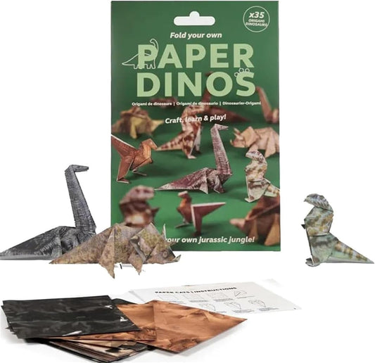 DIY Paper Cats Kit, Cute Kitten Origami Papercraft Kit, 50 Sheets DIY Origami Paper to Fold Cute Cat / Dog / Dinosaur Figures for Teens & Adults, Desk Decoration & Gift for Cat Lovers