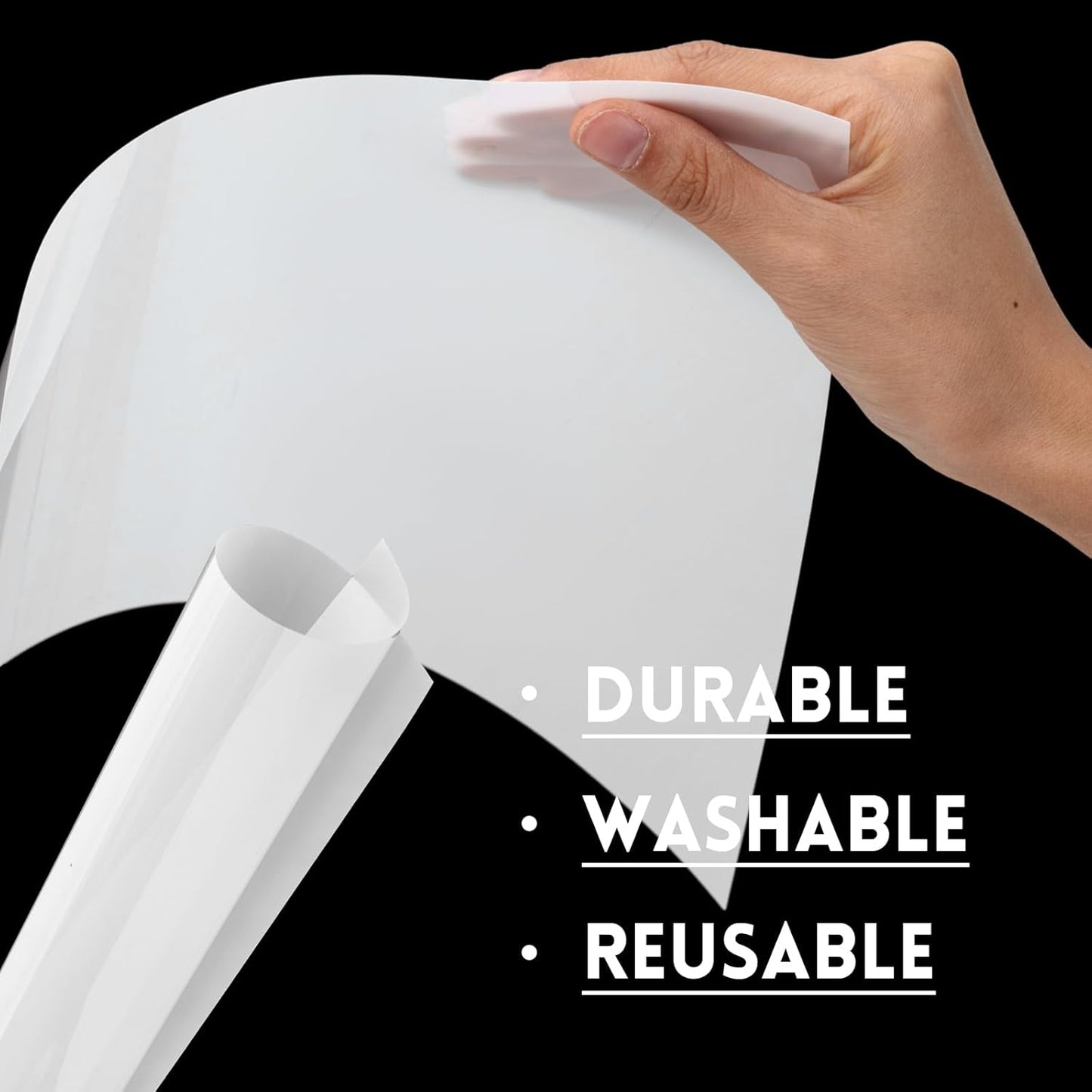 Frienda 24 Sheets Blank Stencil Plastic Making Sheet Milky Translucent Pet Template Stencil Material for DIY Crafts Gift(6 Mil, 12 x 24 Inch)