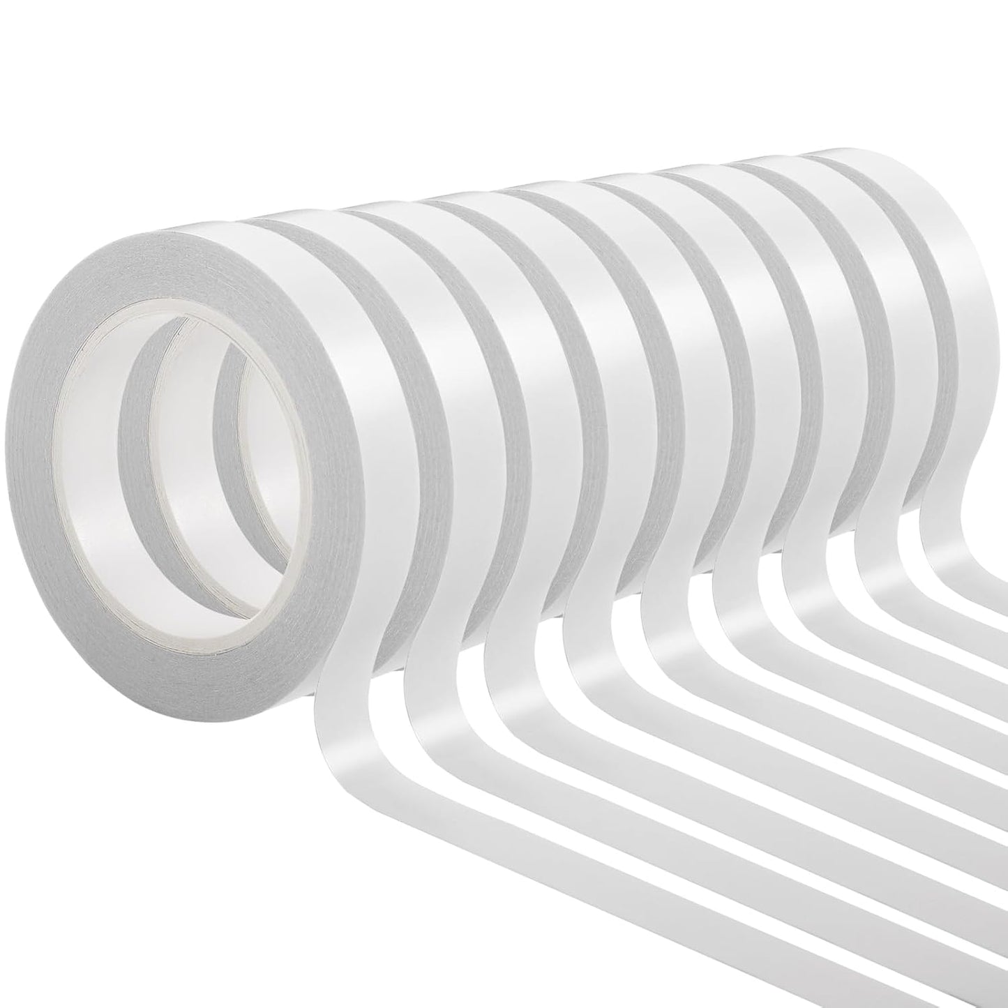 9 Rolls Double Sided Tape for Crafts, Strong Double-Sided Tape, Scrapbook Tape, Double-Sided Adhesive Tape for Arts, Card Making, Scrapbooking Supplies, Gift Wrapping (0.4 in X 26.25Ft)