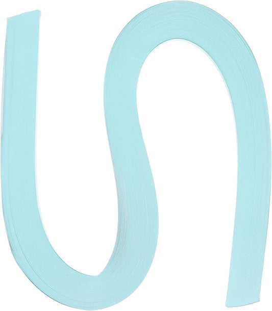 PATIKIL 120pcs Quilling Paper Strips Paper Flowers Quilling Kits 3/8"(10mm) Origami Paper for Adults Beginner Art Craft, 21"(54cm) Light Blue