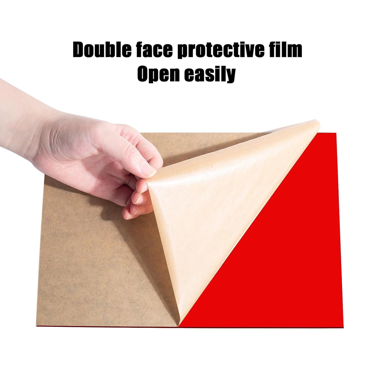 2 Pcs Red Acrylic Sheets for Laser Cutting Thick 3mm 8x12x1/8In Red Acrylic Sheet with Protective Paper for Handcrafts Signs