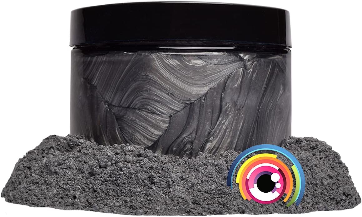 Eye Candy Pigments Premium Grey Mica Powder - Sendai Grey (25gr) - for Epoxy, Resin, Soap, Paint, Woodworking, Acrylic Pouring, Bath Bombs, Fishing Lures - DIY Arts and Crafts Additive