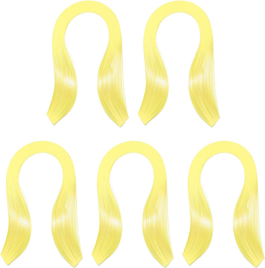 PATIKIL Quilling Strips Paper 600pcs 5mm 39cm Origami Paper Quilling Kits for Art DIY Hand Craft Christmas, Yellow