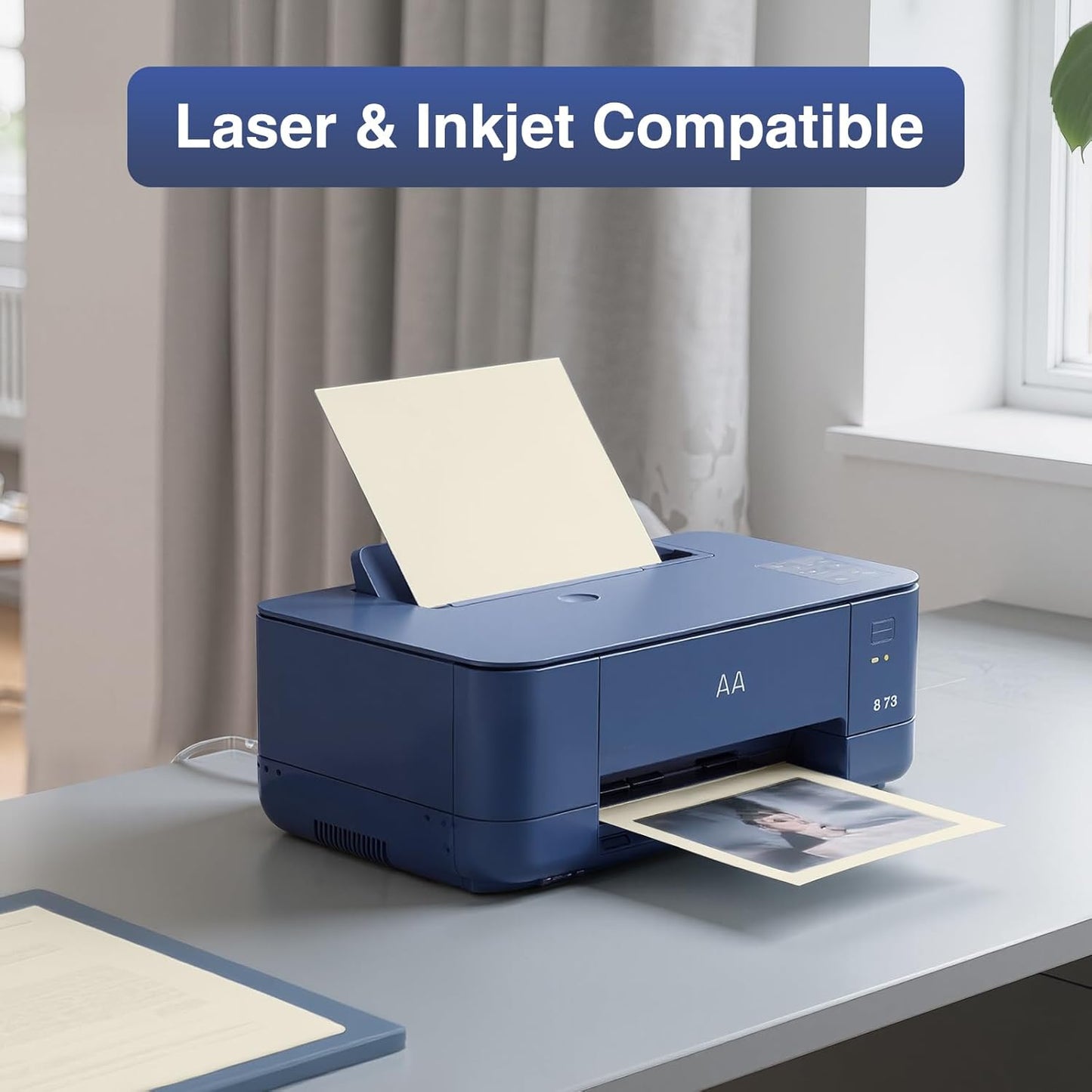 Cardstock 8.5 x 11 Inch 80 Sheets 190 gsm Heavyweight Card Stock Paper Off White Cardstock Printer Paper Perfect for Wedding Invitations, DIY Cards, Postcards, Photos, Art and Crafts