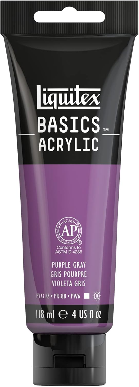 Liquitex BASICS Acrylic Paint, 118ml (4-oz) Tube, Purple Gray