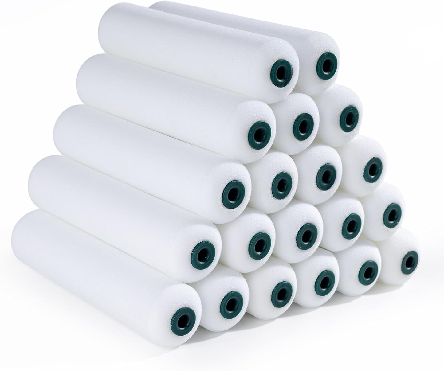 Foam Paint Roller, 20 Pack, 6 Inch Mini Paint Roller Covers, High Density Foam Paint Roller, Small Paint Rollers for All Flat Surfaces, Suitable for Wall，Kitchen Cabinets, Doors, Tables