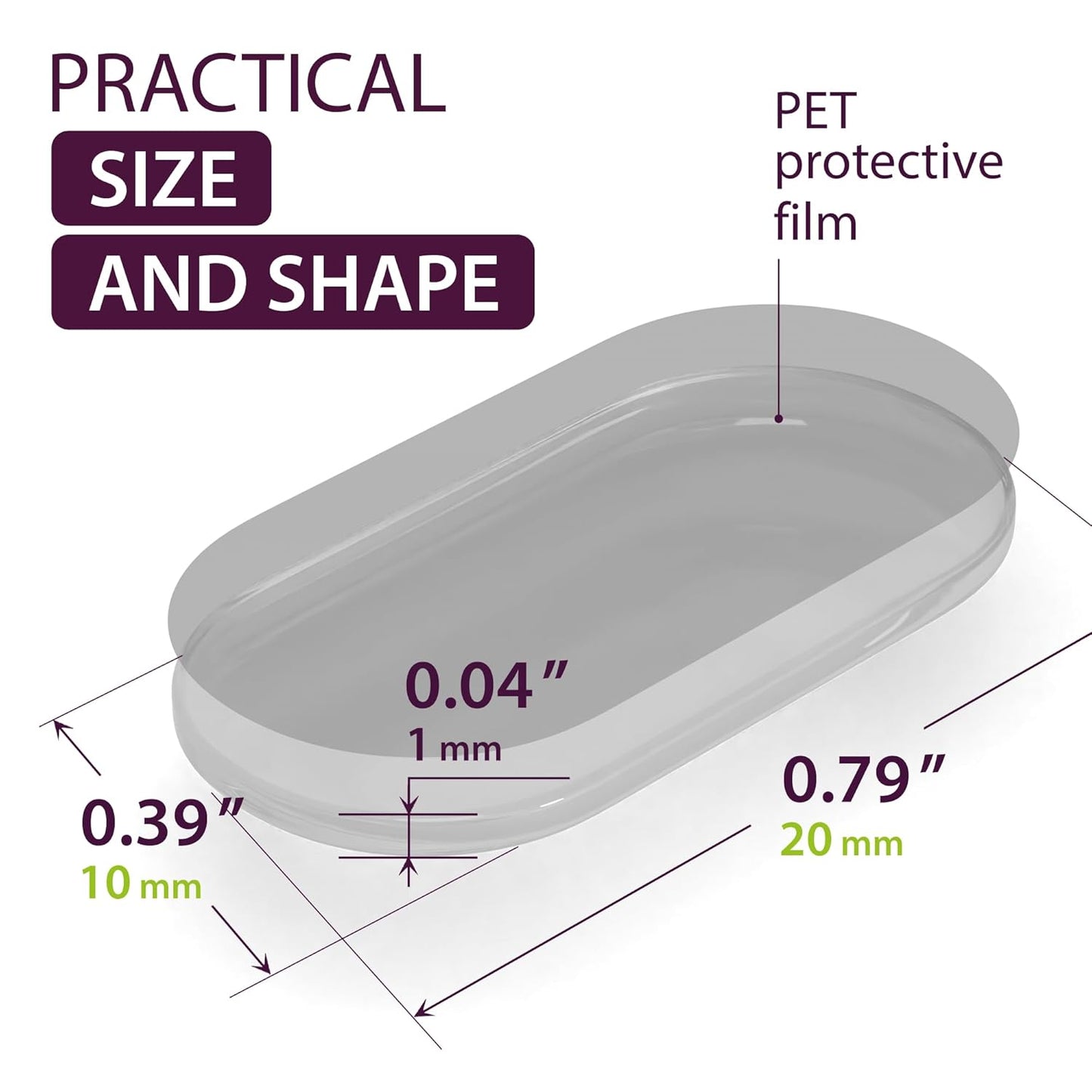 Large Clear Gel Dots Double Sided 500PCs - Self Adhesive Glue Sticky Dots Removable - Clear Gel Sticky Tack for Collectibles, Arts and Crafts, Figurines Home Decor - Double Sided Tape Dots