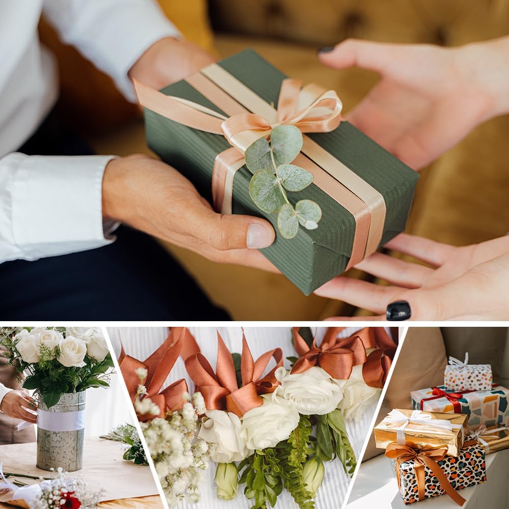 5/8" Wide x 100 Yards Single Face Polyester Satin Ribbon, Satin Ribbon for Crafts, Gift, Hair Bows, Wedding Party Decoration, Bow Making & Other Projects (Royal Blue)