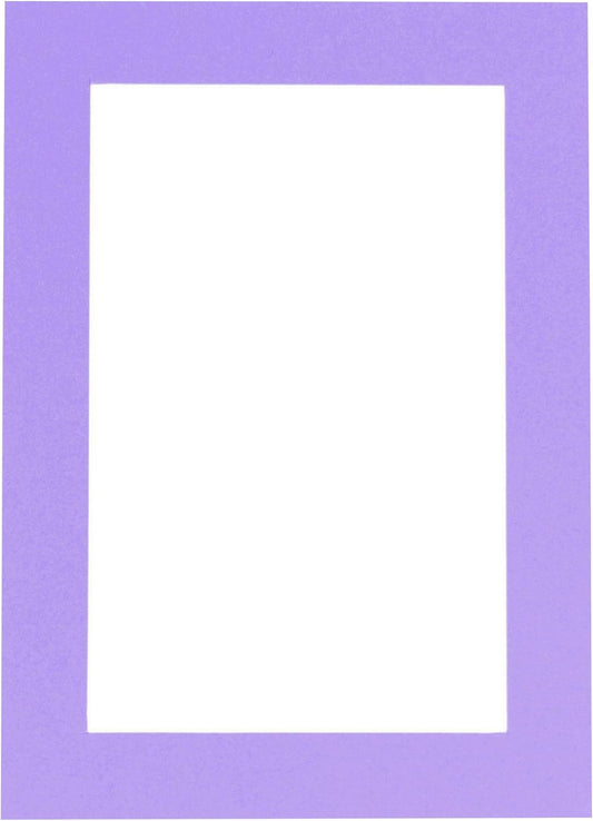 8x10 Mat for 6x8 Photo - Precut Light Purple Picture Matboard for Frames Measuring 8 x 10 Inches - Bevel Cut Matte to Display Art Measuring 6 x 8 Inches - Acid Free ONE MAT