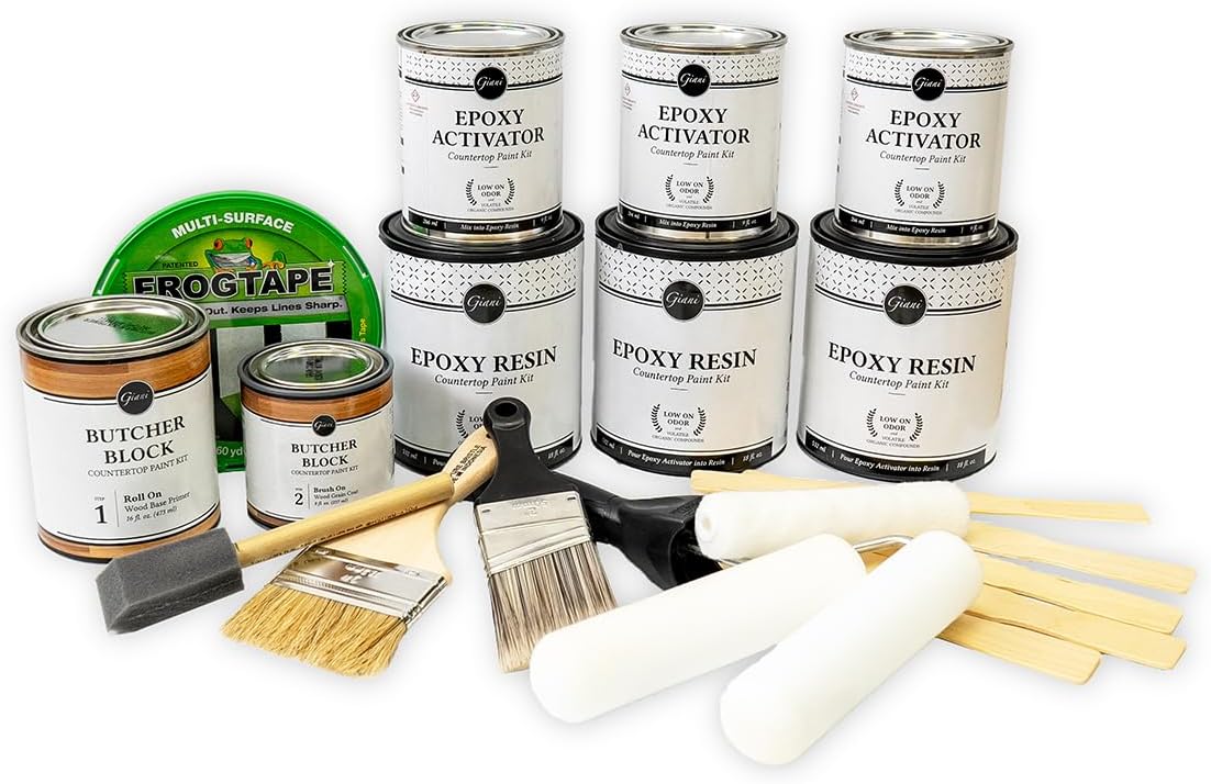 Giani Butcher Block Easy Epoxy Countertop Paint Kit