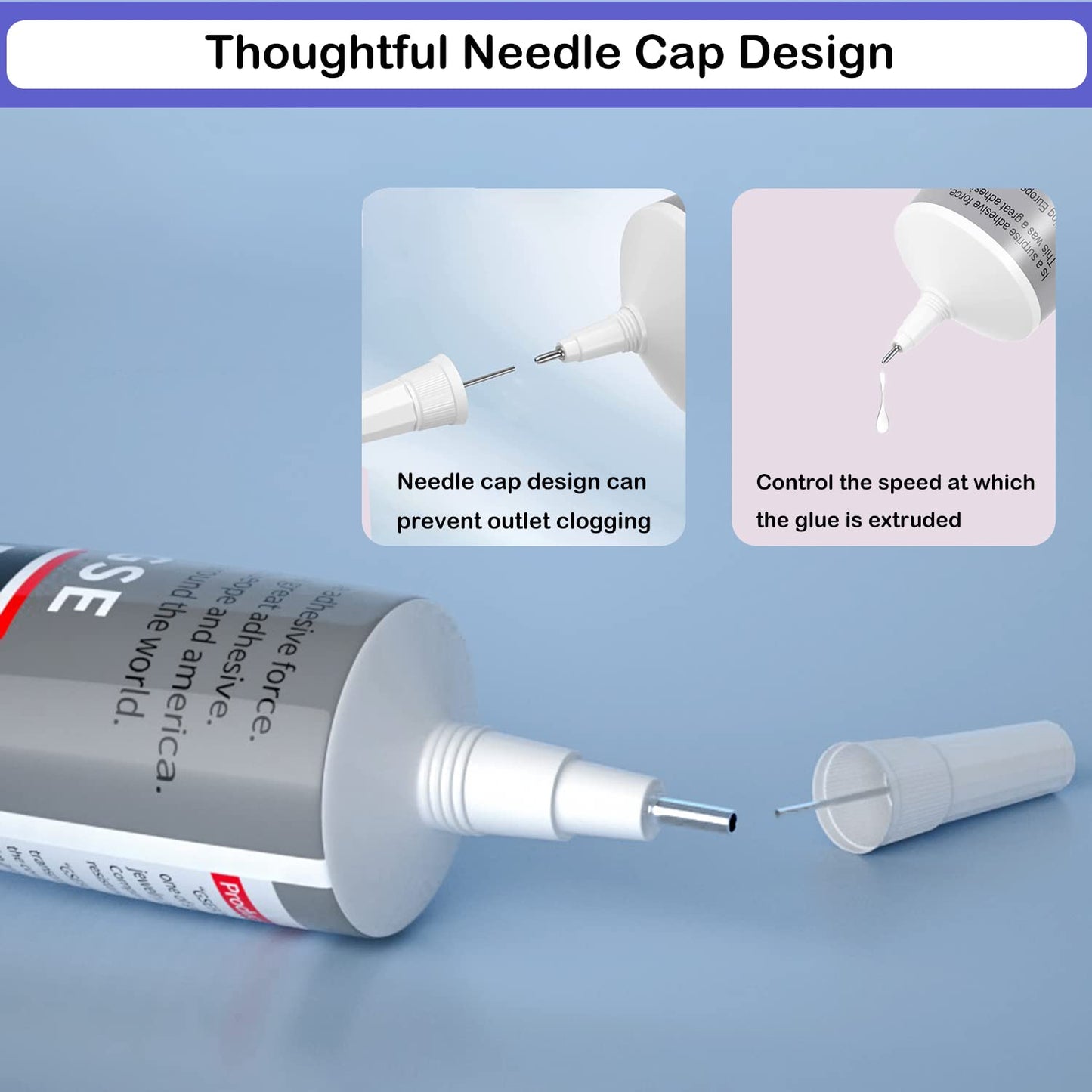 B7000 Adhesive Rhinestones Glue for Crafts, 2PCS 110ml / 3.7 fl oz with 5 Dotting Pen Tool, Wax Pencil and Tweezer, Jewelry Glue for DIY Craft, Makeup, Shoes, Jewelry Making, Nail Art